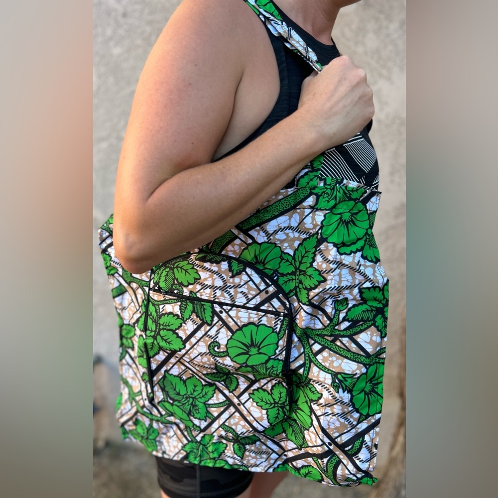 NW 💯 Cotton Vlisco African Fabric Clutch & Tote in One ☝️
